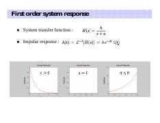 Image result for Control Systems N6 First Order System Response