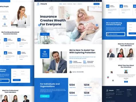 Insurance Web Design 的图像结果
