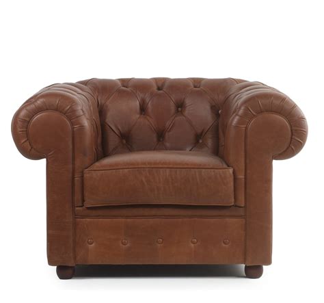Daniel Wood Chesterfield Sofa Chair, Italian Leather : Amazon.in: Home ...