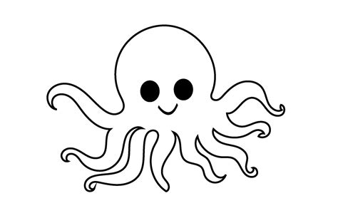 Octopus Outline Graphic by Trendy CraftSVG · Creative Fabrica