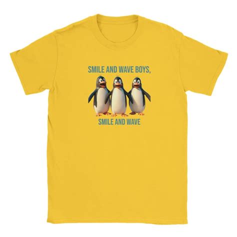 Smile and Wave Penguin T-shirt Based on the Madagascar Penguins Movie ...