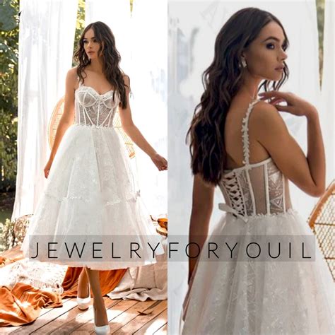 Sweetheart Boho Tulle Wedding Dresses Sleeveless Short A-line With Sexy Lace up and Backless ...