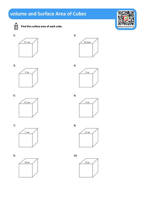 Image result for Cube Volume Worksheet