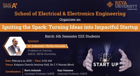 Igniting the Spark: Turning Ideas into Impactful Startups | REVA University