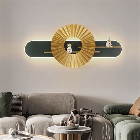 Astronaut Black Wall Art WIth Gold Ring & LED Light – thedecorvilla