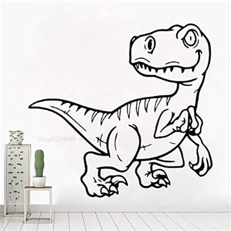 Gadgets Wrap Cute Cartoon Dinosaur Wall Stickers Vinyl for Baby's Rooms ...