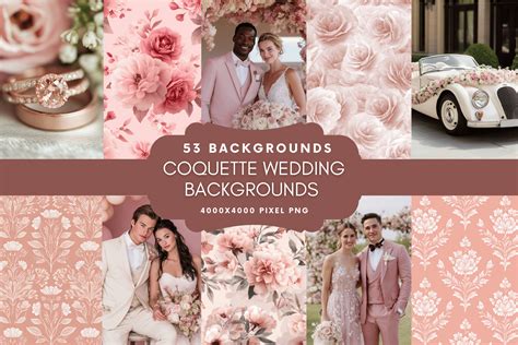 Coquette Wedding Backgrounds