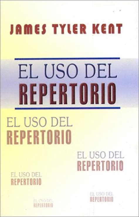 El Uso Del Repertorio: 1 : Kent James Tyler, No: Amazon.in: Books
