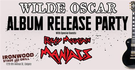 Wilde Oscar Album Release Party at the Ironwood Stage and Grill ...