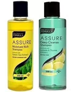 Buy Assure Moisture Rich Shampoo and Deep Cleanse Shampoo (200 ml each ...