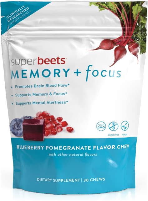 Buy HumanN SuperBeets Memory + Focus Chews - Helps Support Brain Health ...
