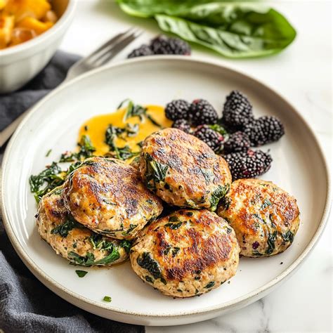 Amazing Spinach & Ground Turkey Breakfast Sausages Recipe