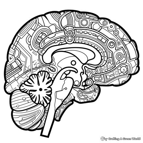 Coloring Pages Brain Anatomy