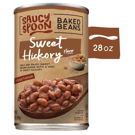 Saucy Spoon Sweet Hickory Baked Beans, Canned Beans, 28 oz Can ...