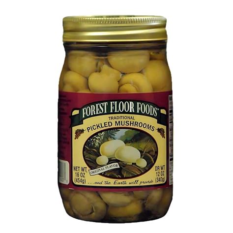 Amazon.com : Forest Floor Foods Traditional Pickled Mushrooms, Pickled ...