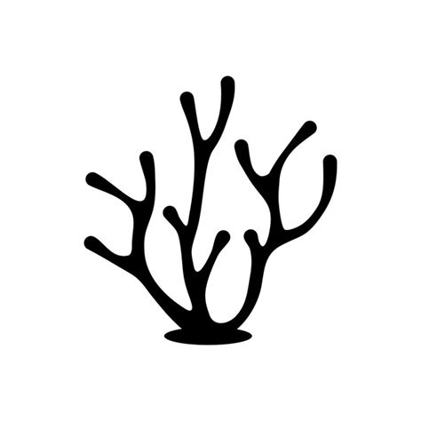 Logotipo de vetor de coral | Vetor Premium
