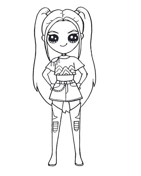 Coloriage de K-POP Demon Hunters : Mira Huntrix | Coloriage, Pages de coloriage abstrait, Toile ...