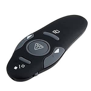 SMACC Wireless USB Presenter with Laser Pointer Remote Control (Black ...