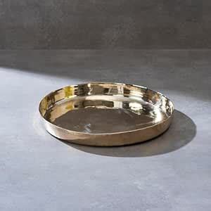 Buy P-TAL Kansa Thaali 11" Serving Tableware 100% Pure Bronze Plates ...