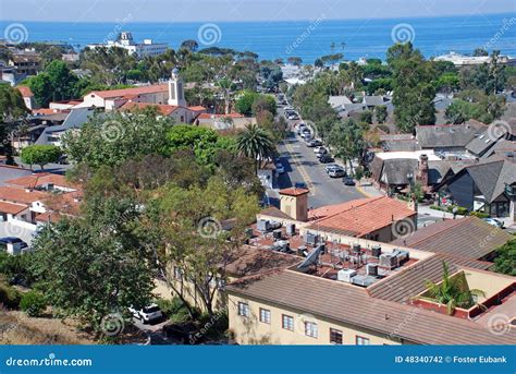 Downtown Laguna Beach, California. Stock Photo - Image of building, church: 48340742