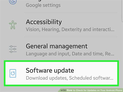Image result for Android Check for Software Updates