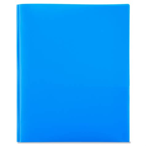 Pen+Gear 3-Prong 2-Pocket Poly Folder, Blue - Walmart.com