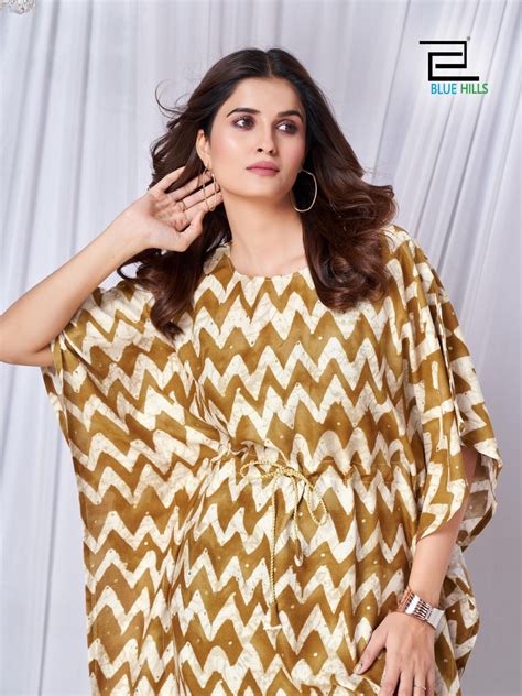 Blue Hills Glory Kaftan Party Wear Printed Kurti Collection