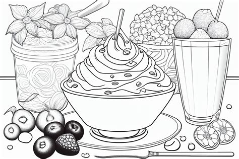 Free Food Coloring Pages