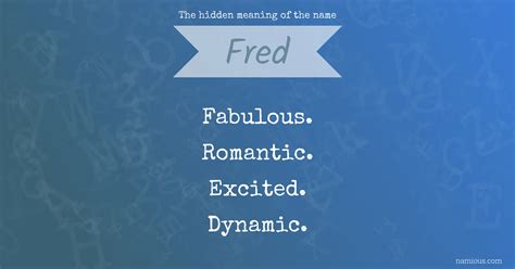 The hidden meaning of the name Fred | Namious
