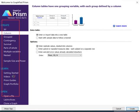 Graphpad Tutorial 的图像结果