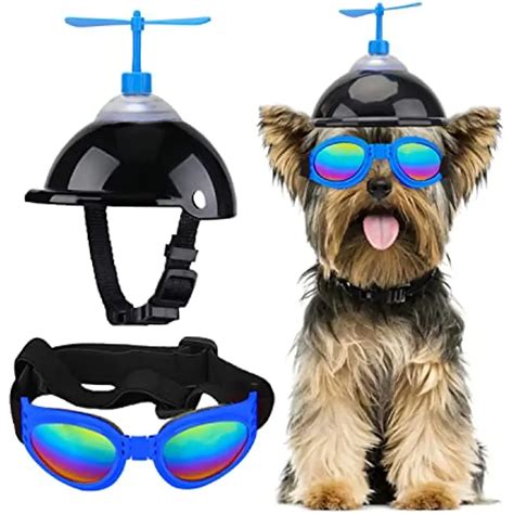ATUBAN-Dog-Helmet-and-Goggles-with-Cute-Propeller-for-Small-Medium-Dogs ...