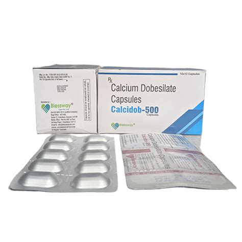 Calcidob 500 - Each hard gelatin capsule contains: Calcium Dobesilate ...
