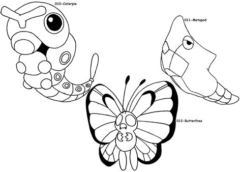 Butterfree Coloring Pages