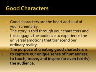 Image result for Screenplay Character Development