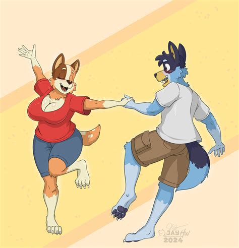 Bandit and Chilli Heeler by JayHeartwingOfficial on DeviantArt