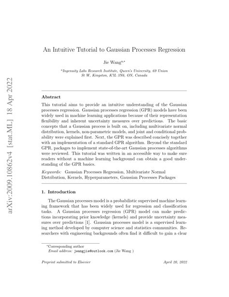 Image result for Gaussian Process Tutorial