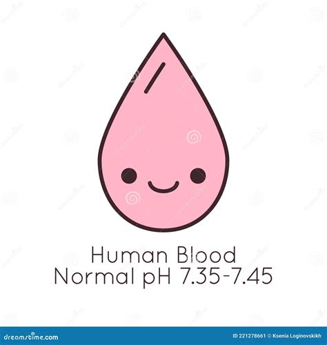 PH of a Human Blood Vector Icon Stock Vector - Illustration of human, chart: 221278661