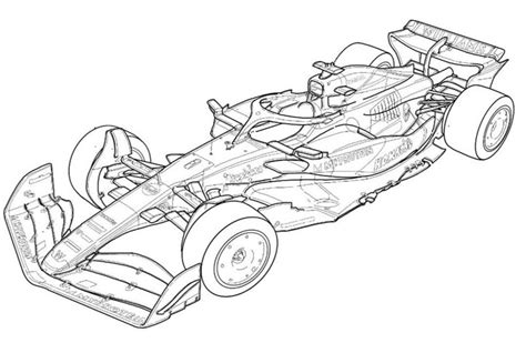 Racing Car Drawing 的图像结果