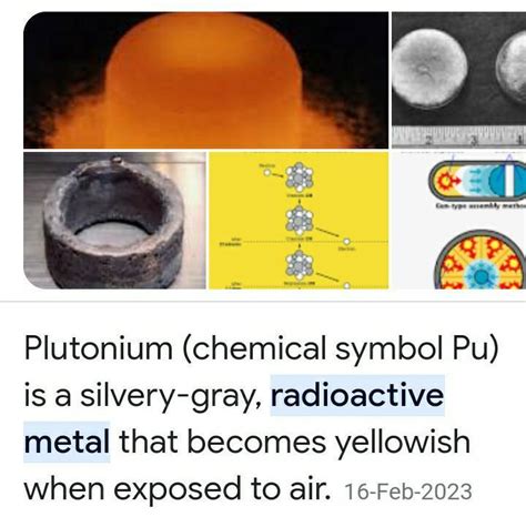 Is plutonium radioactive - Brainly.in