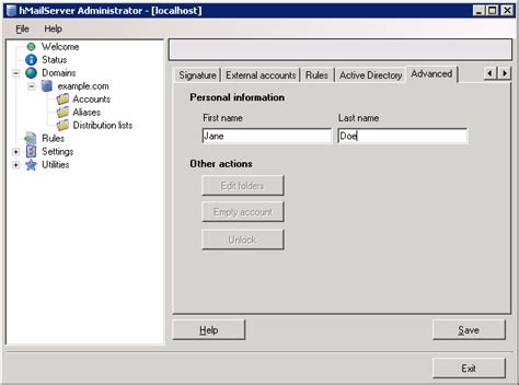 Image result for hMailServer Localhost Config