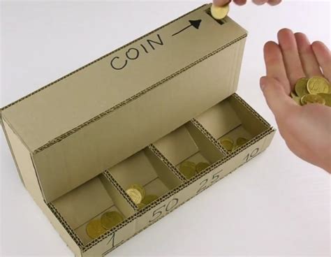This DIY coin sorting machine made from cardboard is mesmerizing.