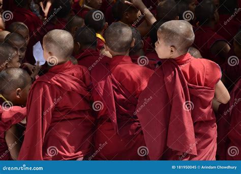 Cambodian Little Monks at Bodh Gaya on Holy Day of Buddha Purnima ...