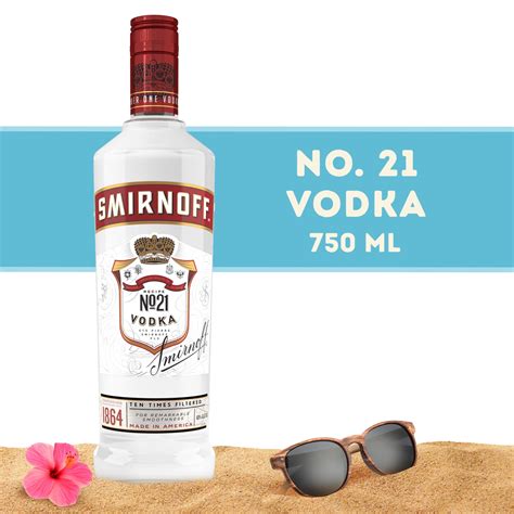 Smirnoff No. 21 80 Proof Vodka, 750 mL Glass Bottle - Walmart.com