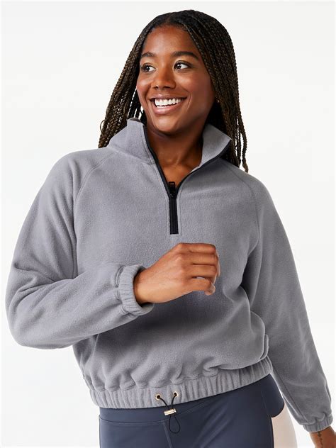 Fleece jacket quarter zip online