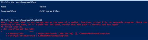 Image result for PowerShell Program Files Path
