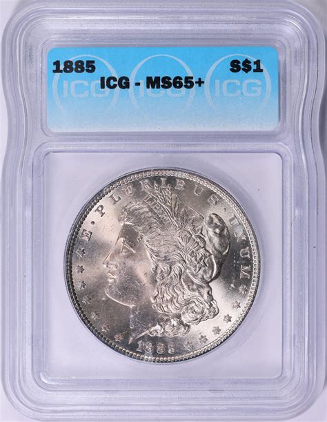 1885 Morgan Silver Dollar ICG MS-65+ (Item 1903399) | GreatCollections ...