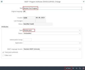 SAP Module Pool 的图像结果