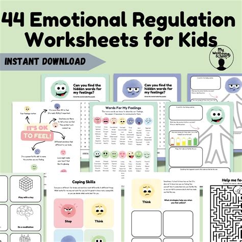 Emotional Regulation Skills Worksheet These Two Worksheets Are