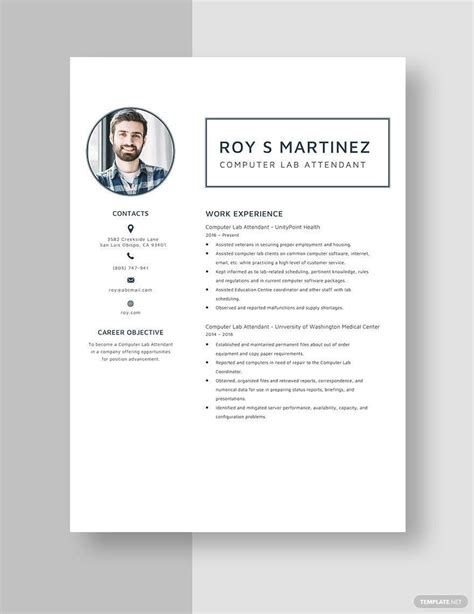 Image result for Computer Lab Assistant Resume