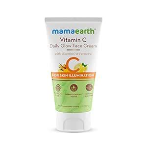 Mamaearth Vitamin C Daily Glow Face Cream With Vitamin C & Turmeric for ...